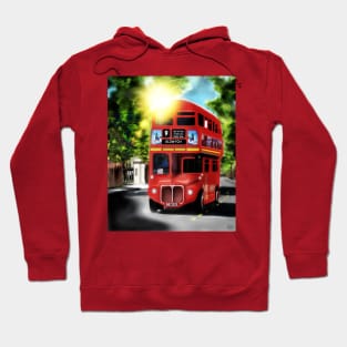 Route-Master, Red, City of London Antique Transport Hoodie